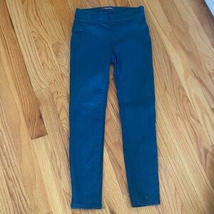 Old Navy Sparkling Teal Blue Leggings 8